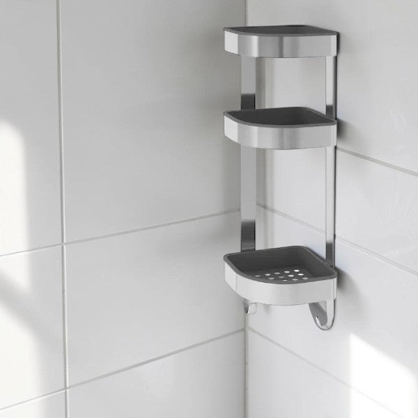 Stainless Steel Corner Shower Shelf for Bathroom Storage