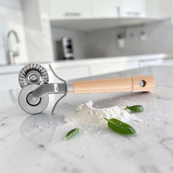 Double Wheel Pastry Cutter Tool for Kitchen Baking