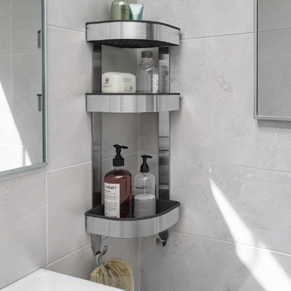 Stainless Steel Corner Shower Shelf for Bathroom Storage