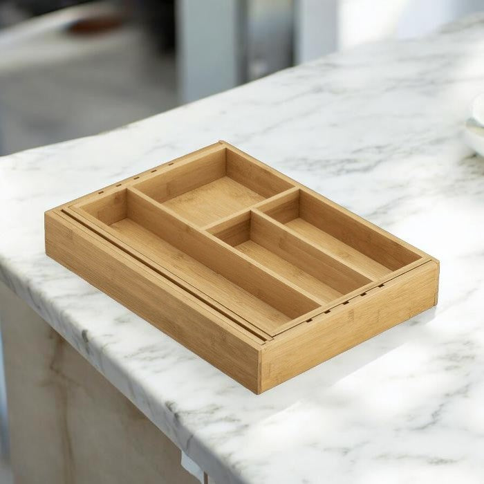 Expandable Bamboo Drawer, Organizer Tray