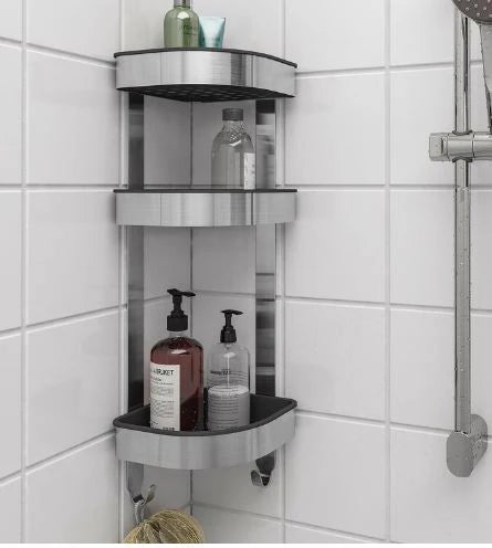 Stainless Steel Corner Shower Shelf for Bathroom Storage