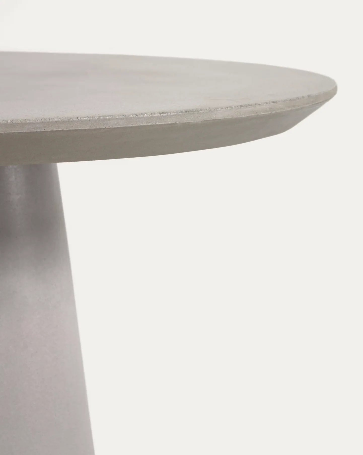 Round Cement Outdoor Dining Table, 47" Diameter