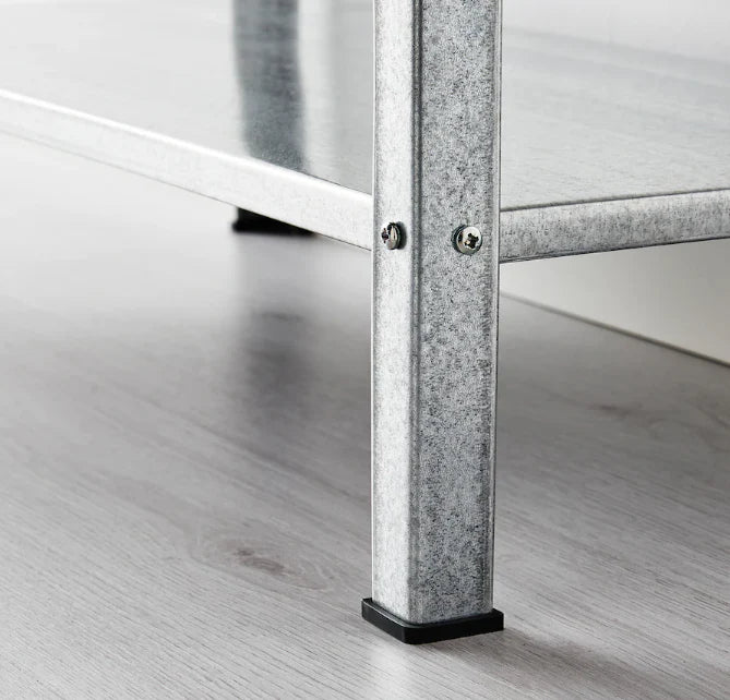 3 Tier Metal Storage Shelving Unit for Indoor and Outdoor Use