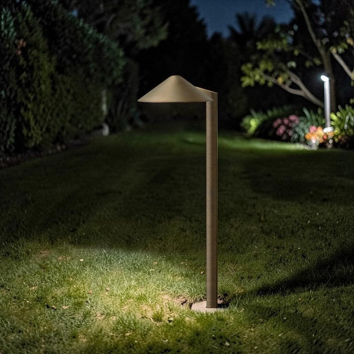 LED Pathway Light, Matte Bronze Brass, Garden Lighting