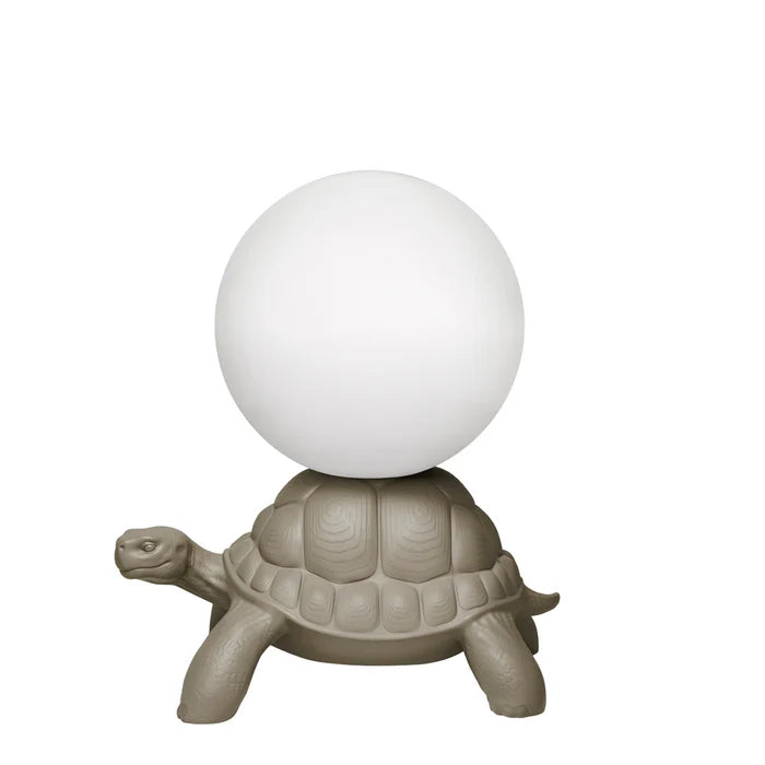 Turtle Base, LED Globe Lamp White Polyethylene, Garden Lighting