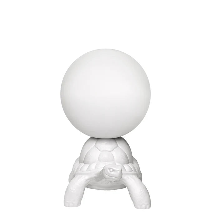Turtle Base, LED Globe Lamp White Polyethylene, Garden Lighting