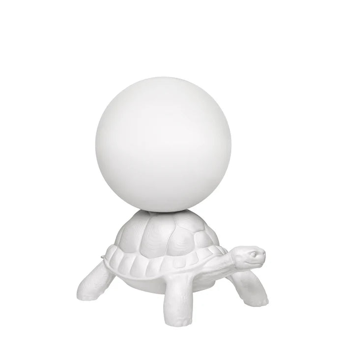 Turtle Base, LED Globe Lamp White Polyethylene, Garden Lighting
