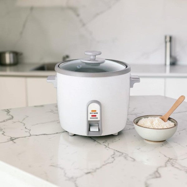 6 Cup Kitchen Rice Cooker and Steamer with Glass Lid