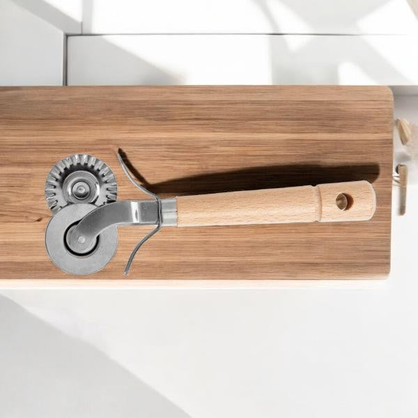 Double Wheel Pastry Cutter Tool for Kitchen Baking