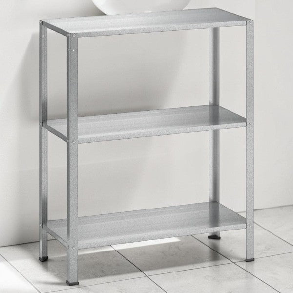 3 Tier Metal Storage Shelving Unit for Indoor and Outdoor Use