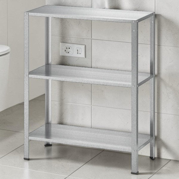 3 Tier Metal Storage Shelving Unit for Indoor and Outdoor Use