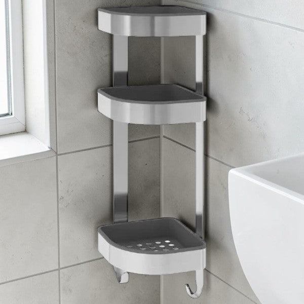 Stainless Steel Corner Shower Shelf for Bathroom Storage