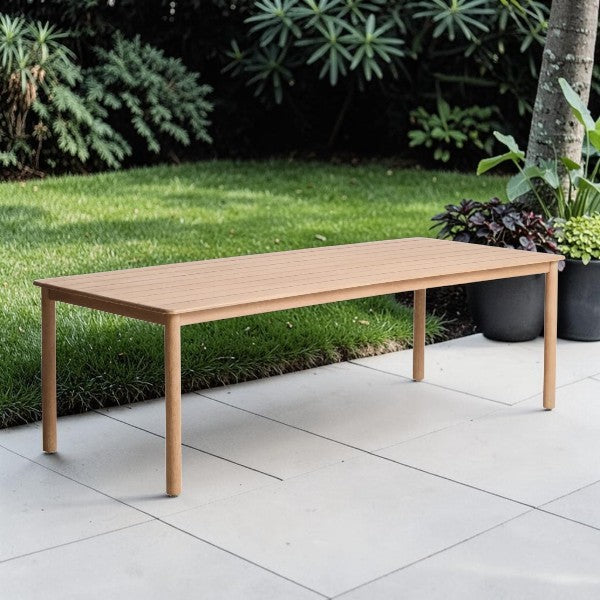 Solid Acacia Wood Outdoor Dining Table, 94.5" x 39.5"