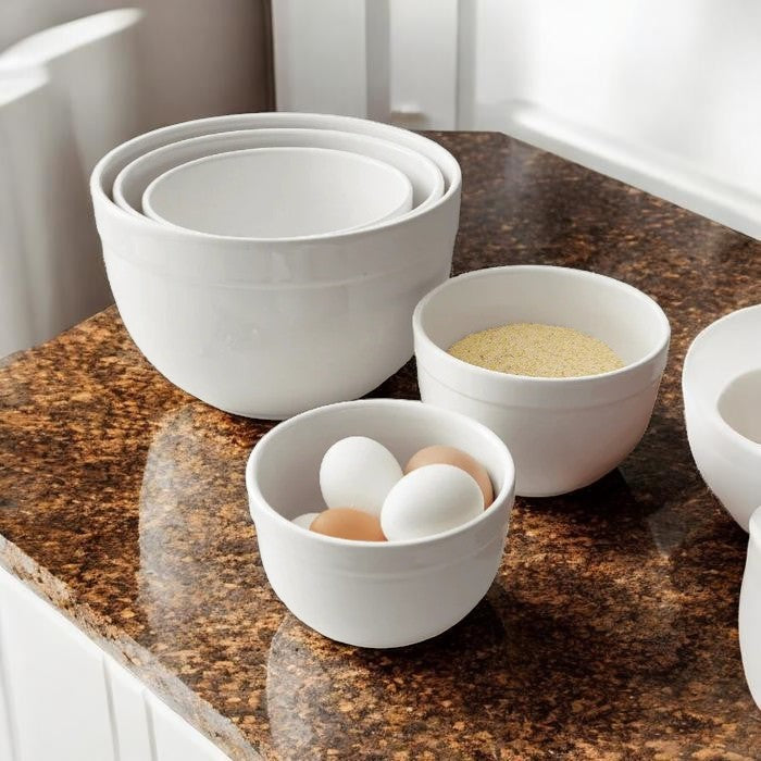5 Piece Ceramic Nesting Mixing Bowl Set for Kitchen
