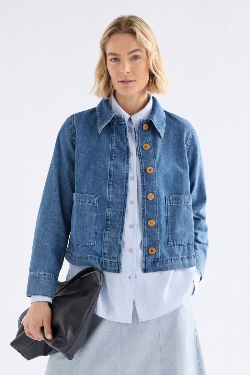 Marn Denim Jacket Jackets - ELK | DARK BLUE WASH