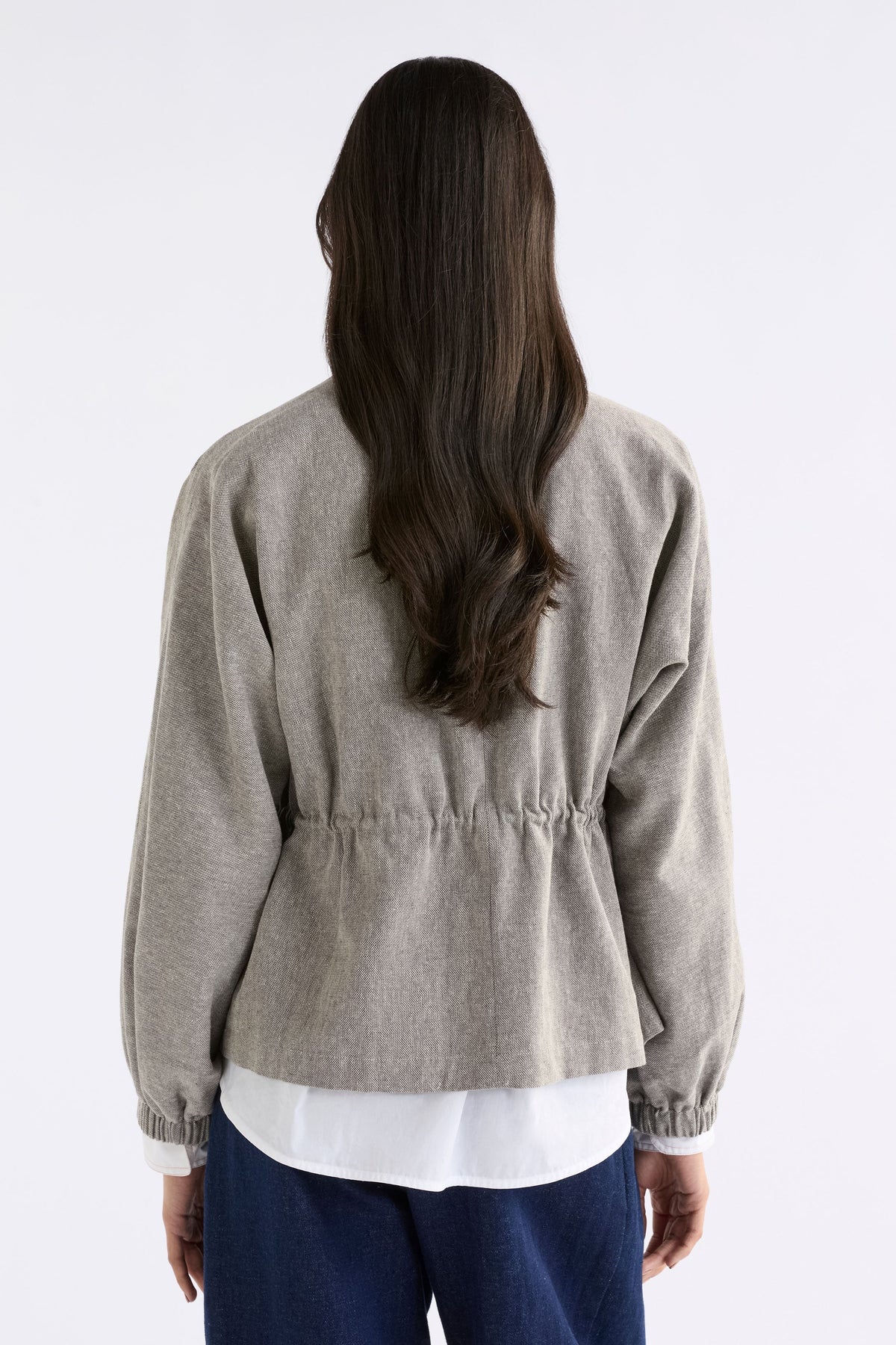 Citte Jacket on Model Back View | GRAPHITE