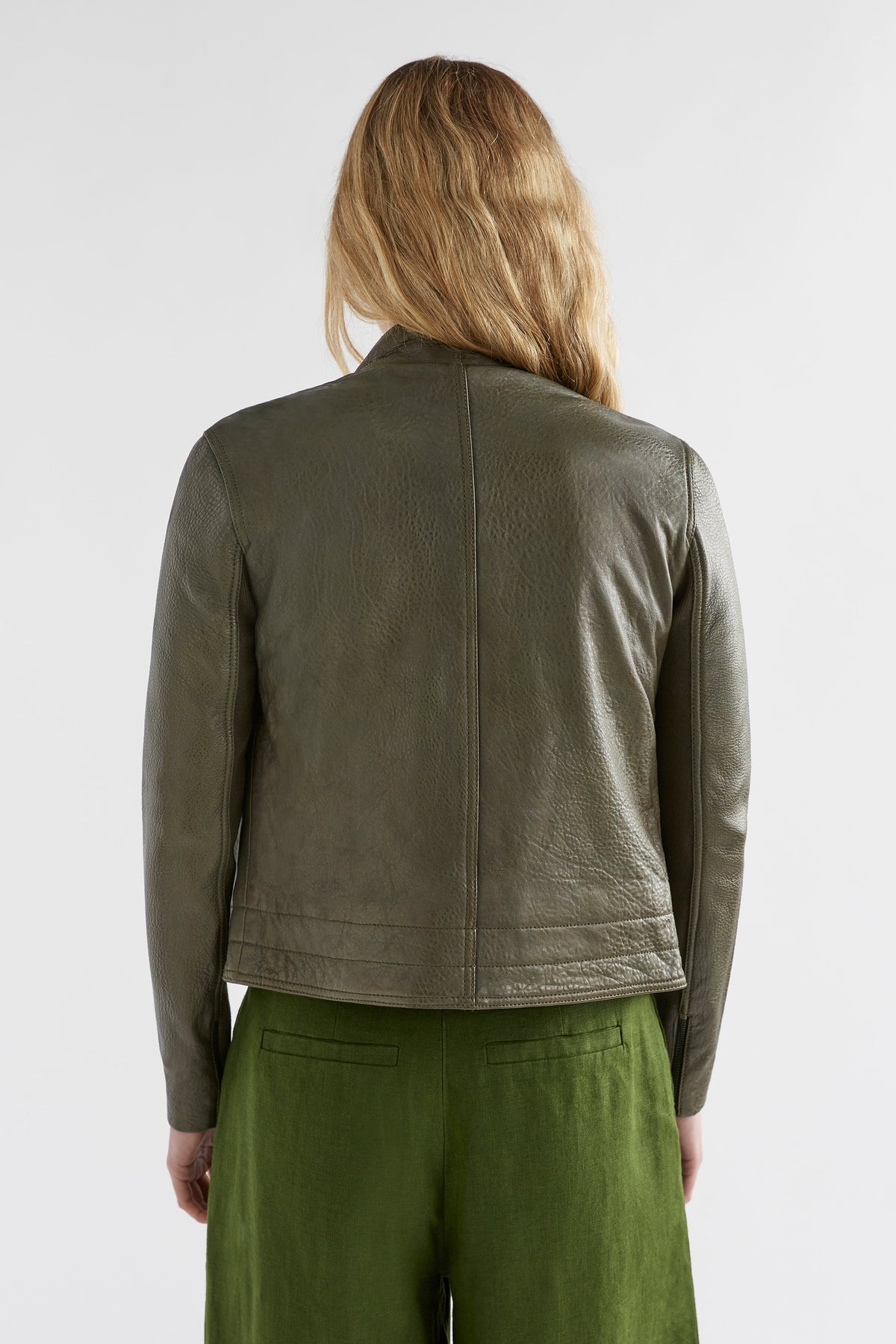 Lader Biker Leather Jacket Model Back full new | TARMAC