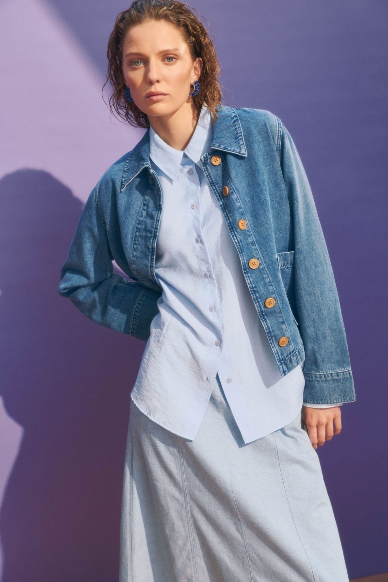 Marn Denim Jacket Jackets - ELK | DARK BLUE WASH