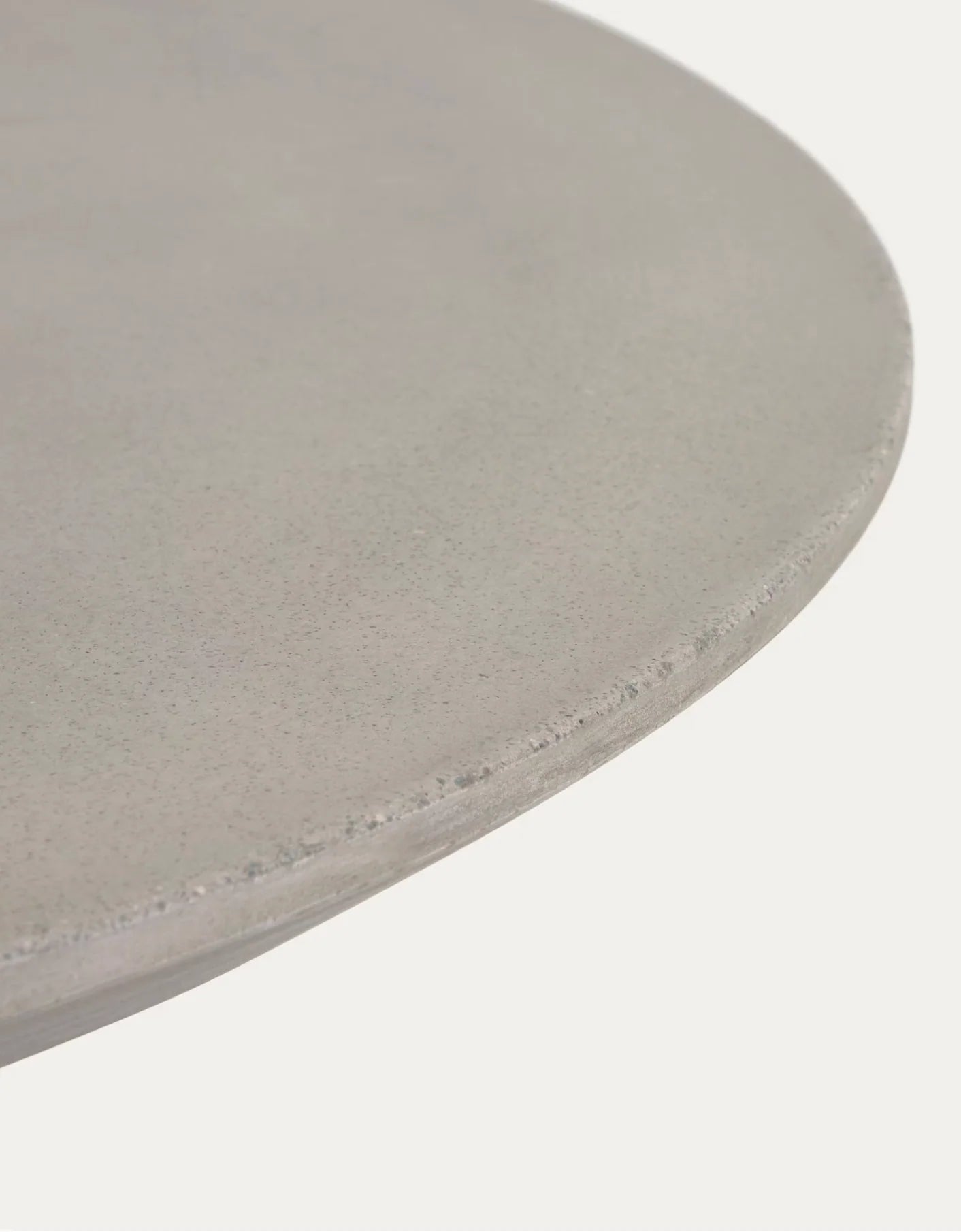 Round Cement Outdoor Dining Table, 47" Diameter