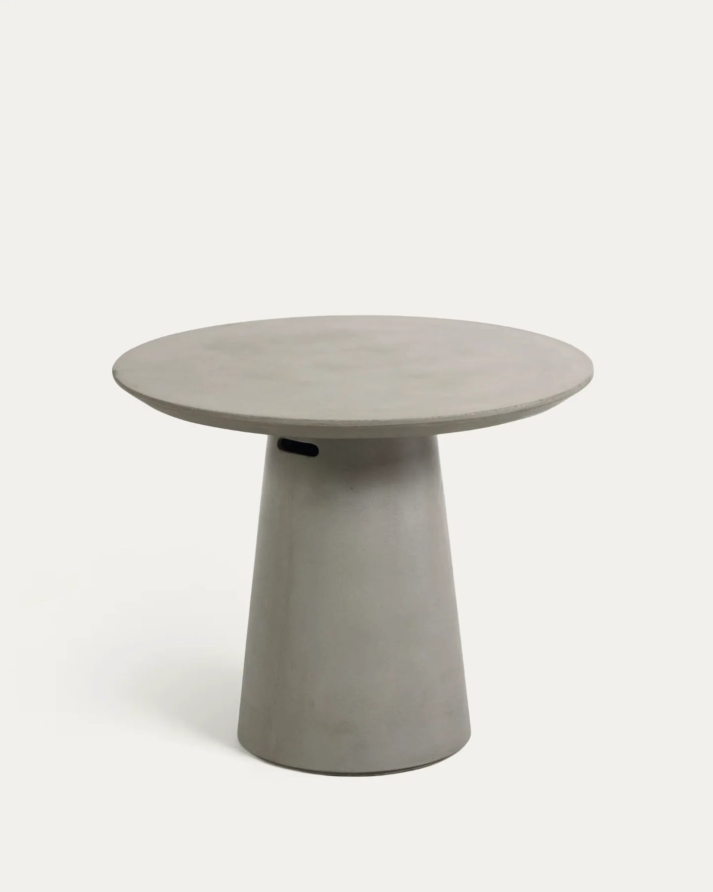 Round Cement Outdoor Dining Table, 47" Diameter
