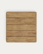 Square Acacia Wood Outdoor Table with Metal Base, 31.5"