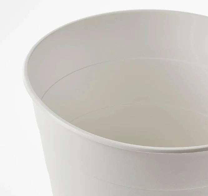 10 Liter White Plastic Waste Bin for Home and Bathroom