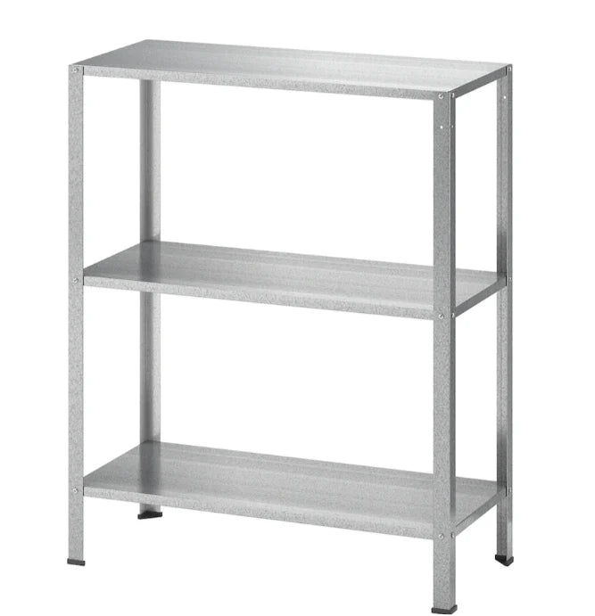 3 Tier Metal Storage Shelving Unit for Indoor and Outdoor Use