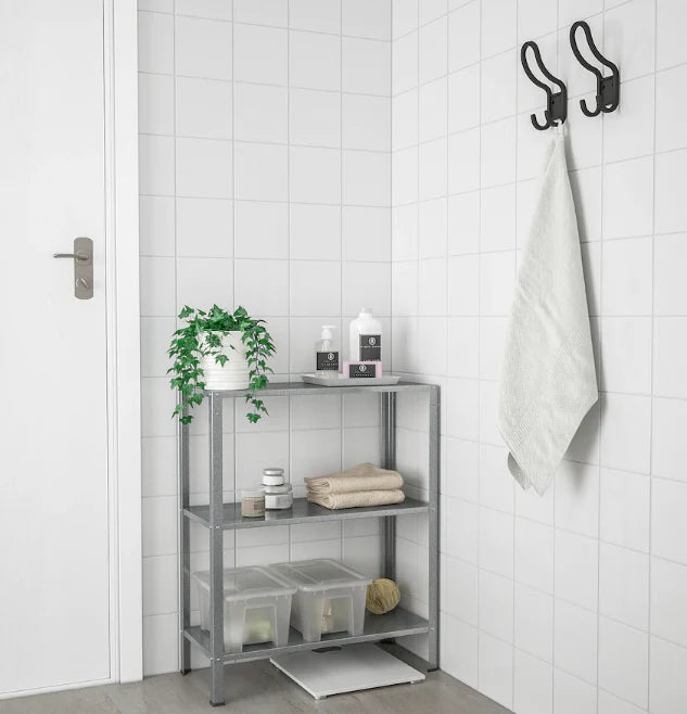 3 Tier Metal Storage Shelving Unit for Indoor and Outdoor Use