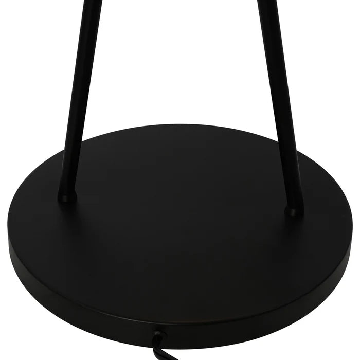 Multi-Globe LED Floor Lamp in Black and Brushed Brass, Floor Lamp