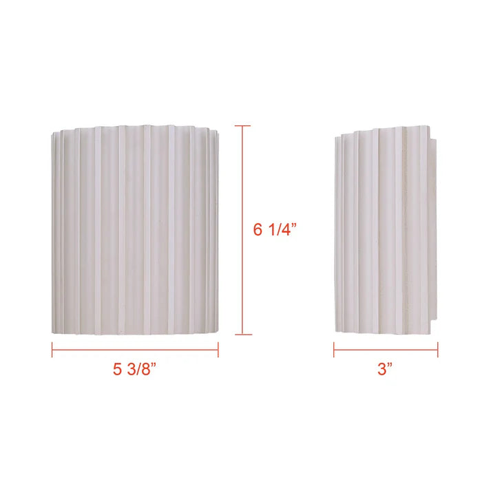 Ribbed Stone Finish, LED Wall Light Modern Sconce, Wall Light