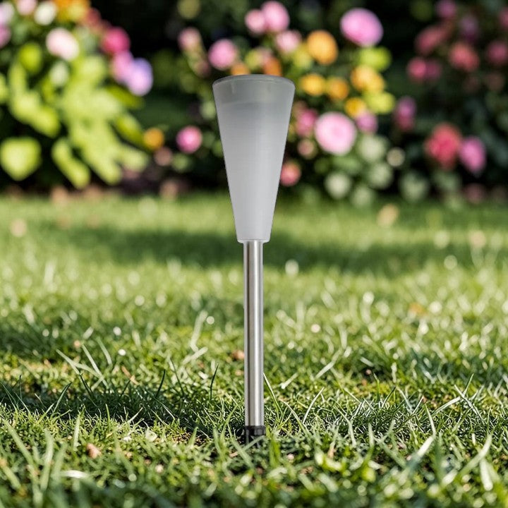 Solar LED Stake Path Lights, Modern Garden Lighting