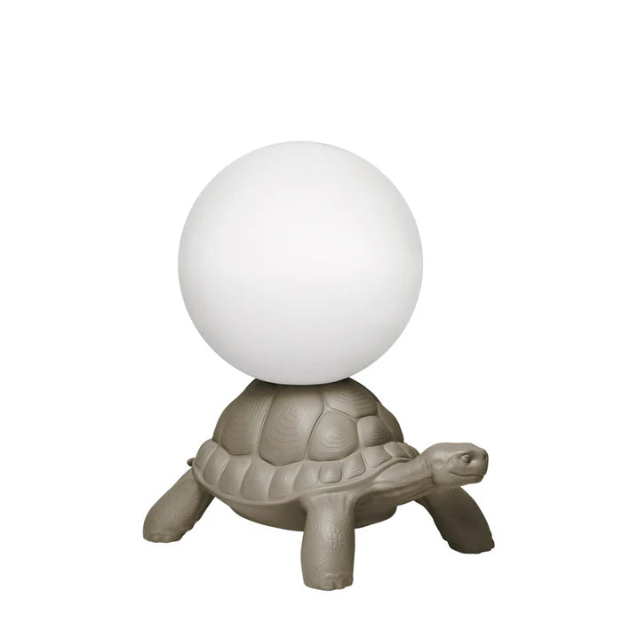 Turtle Base, LED Globe Lamp White Polyethylene, Garden Lighting