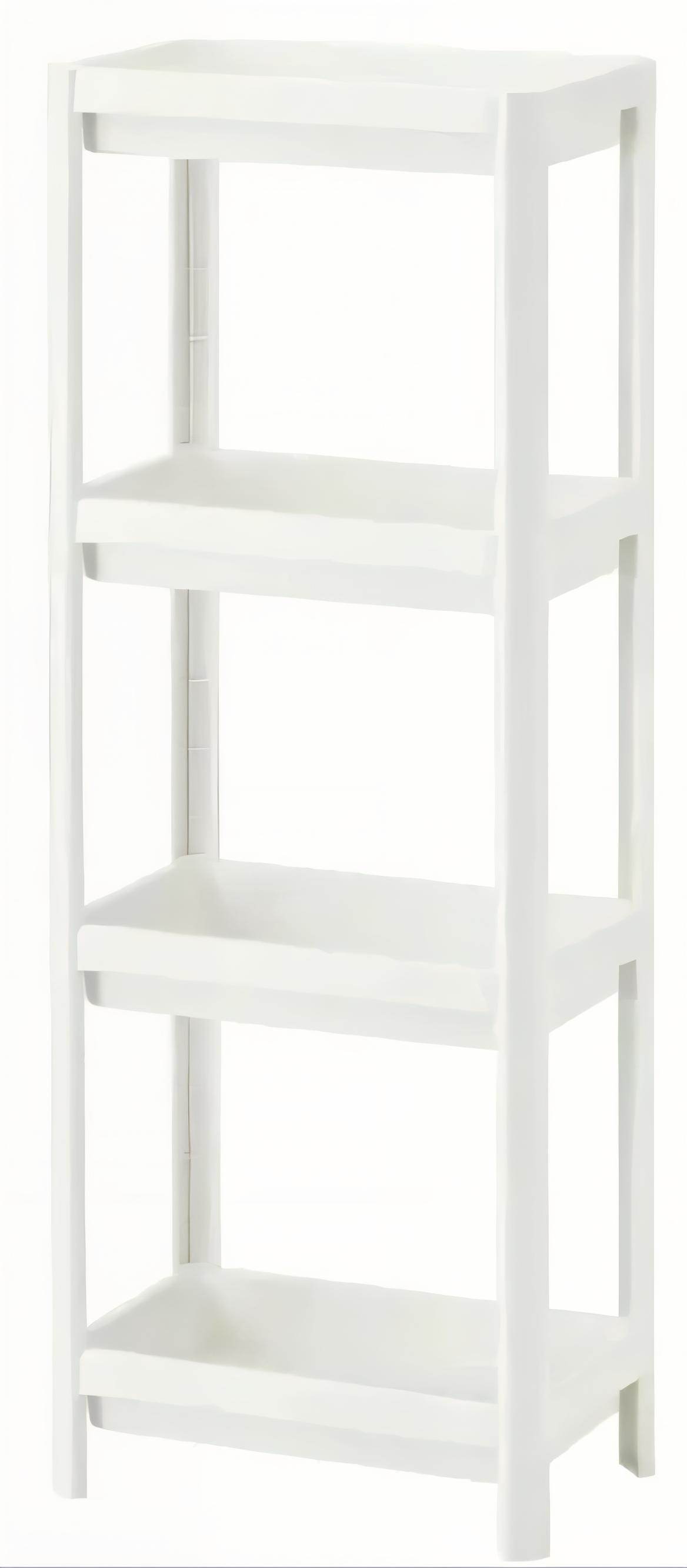Slim 4 Tier Bathroom Storage Shelf Unit for Small Spaces